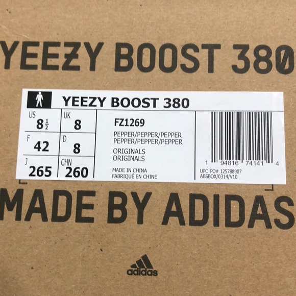 💯 adidas YEEZY Boost 380 Pepper sneakers sz 8.5 - Picture 10 of 10